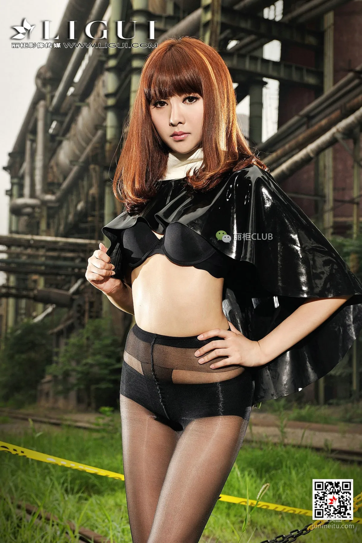 Model 笑笑《廢舊火車道黑絲美腳》 [麗櫃Ligui] 寫真集 39