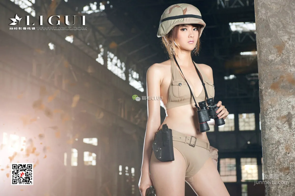 Model 黄芬《女兵美腿丝足》 [丽柜Ligui] 写真集59