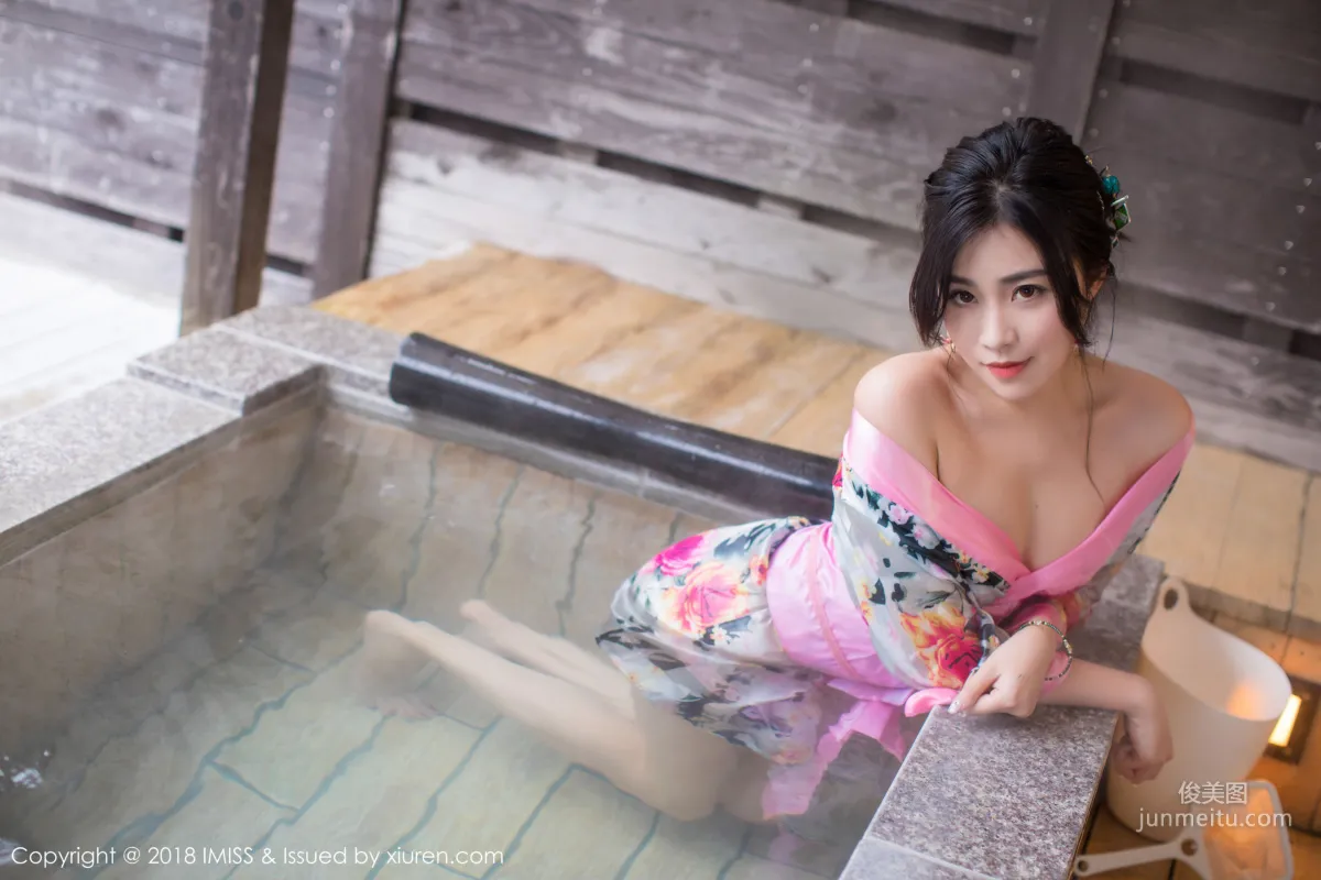 許諾Sabrina《浴池和服+蕾絲美腿》 [愛蜜社IMiss] Vol.221 寫真集 19