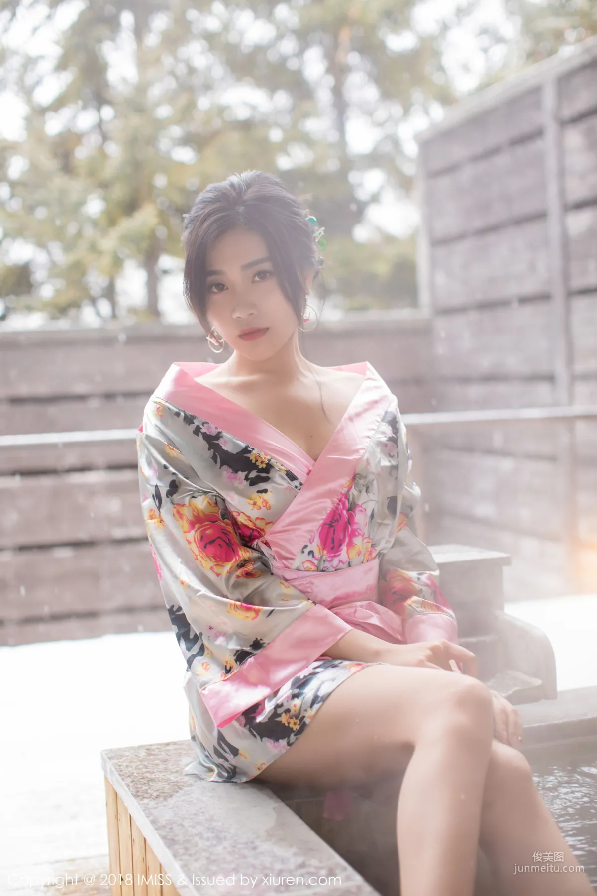 許諾Sabrina《浴池和服+蕾絲美腿》 [愛蜜社IMiss] Vol.221 寫真集 1