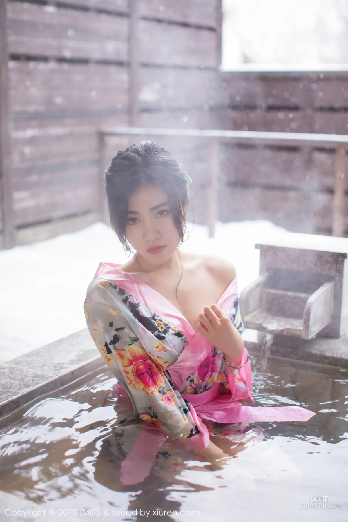 許諾Sabrina《浴池和服+蕾絲美腿》 [愛蜜社IMiss] Vol.221 寫真集 7
