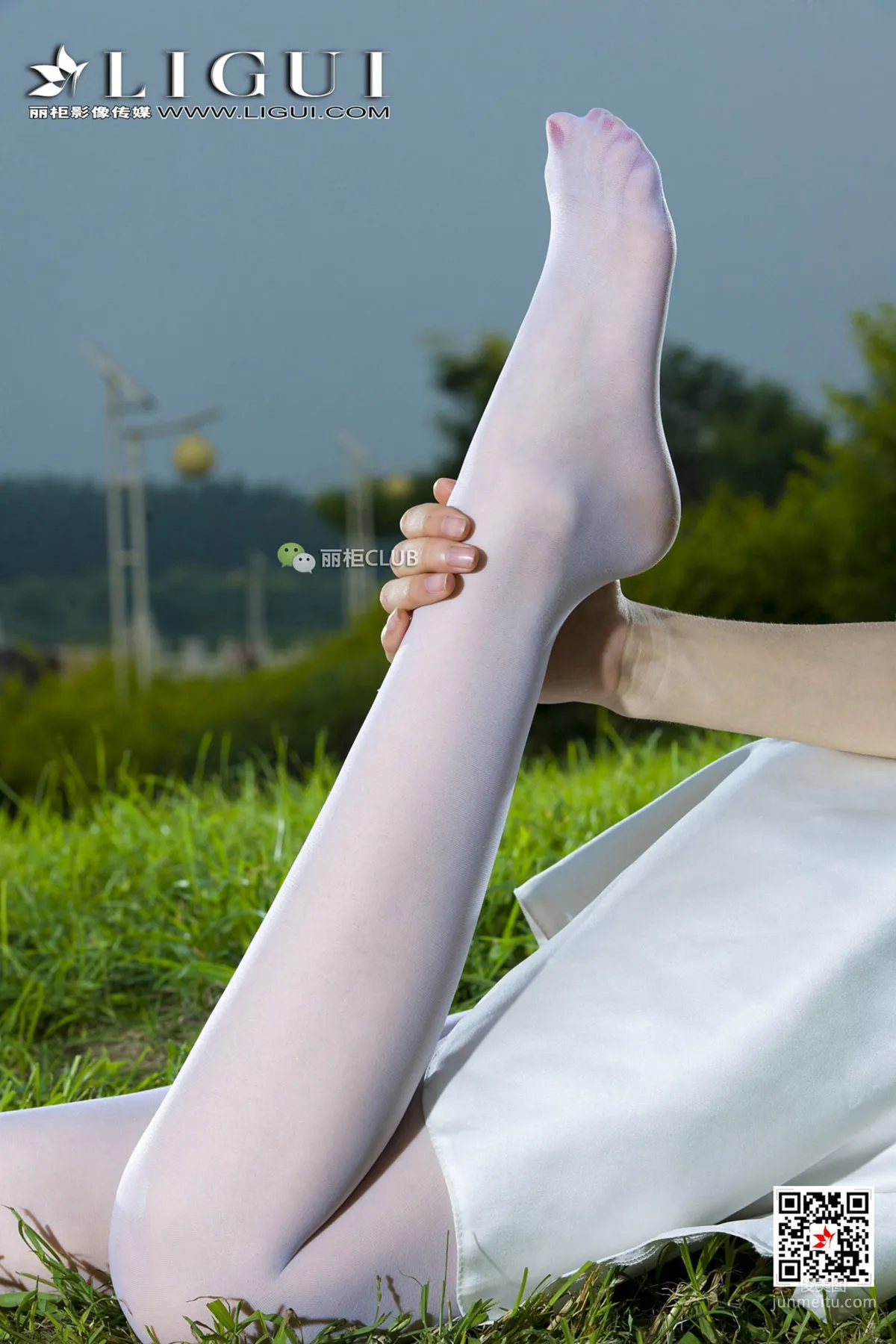 Model 雪儿《夜空白丝》 [丽柜Ligui] 写真集82