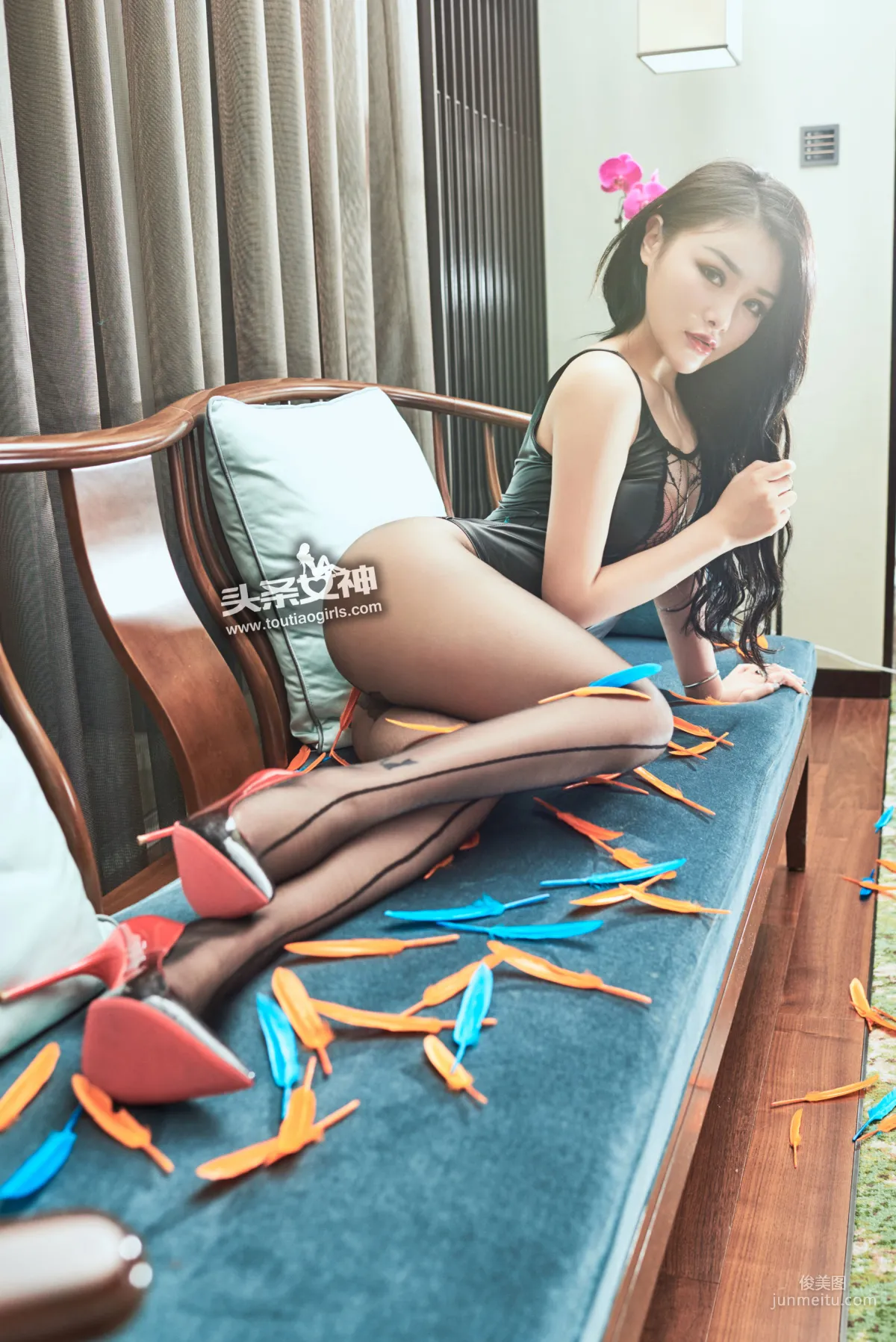 陈宇曦《黑丝湿乐园》 [头条女神Toutiaogirls] 写真集5