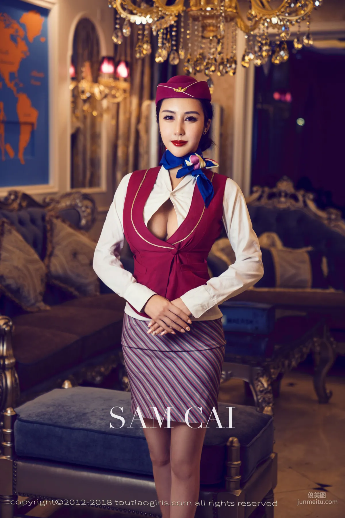 蔡老師《私人空乘》 [頭條女神Toutiaogirls] 寫真集 2