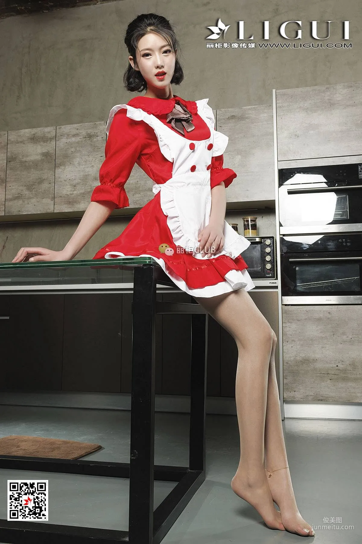 腿模敏儿《肉丝美厨娘》 [丽柜Ligui] 写真集7