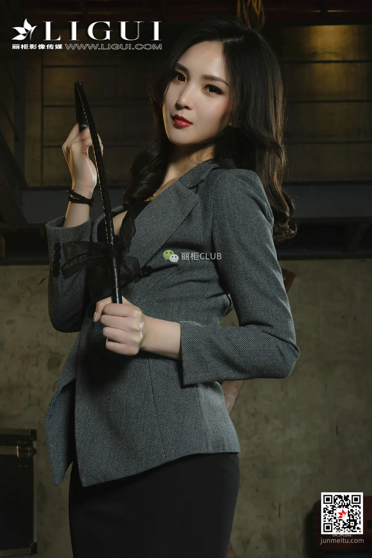 腿模小戈《黑丝女王》 [丽柜Ligui] 写真集62