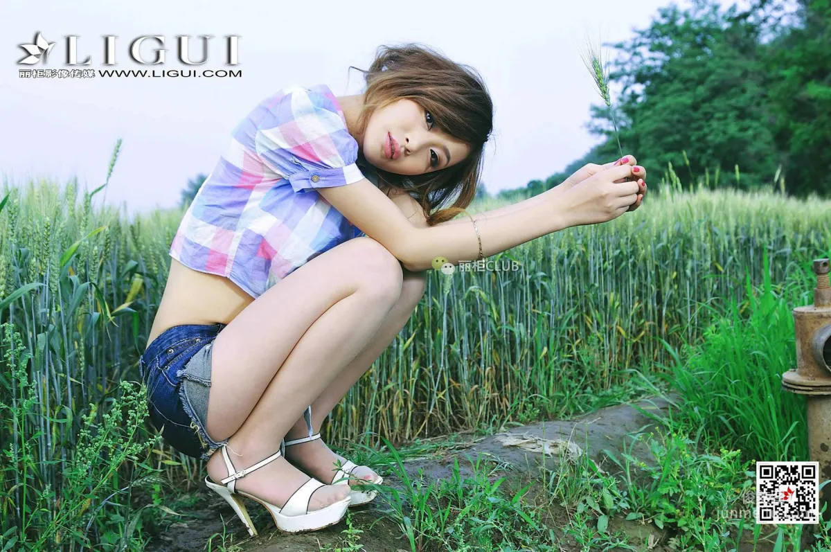 腿模童蕾《麦田美腿》 [丽柜Ligui] 写真集2