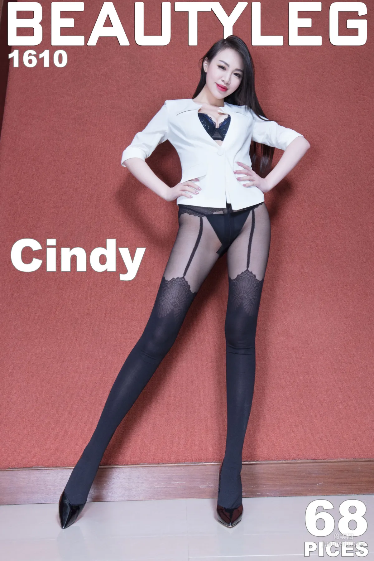 腿模Cindy《黑丝美腿+肉丝高跟》 [Beautyleg] No.1610 写真集1