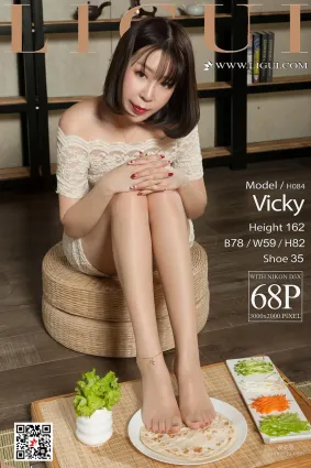 足模Vicky《絲足美食》 [麗櫃Ligui] 寫真集