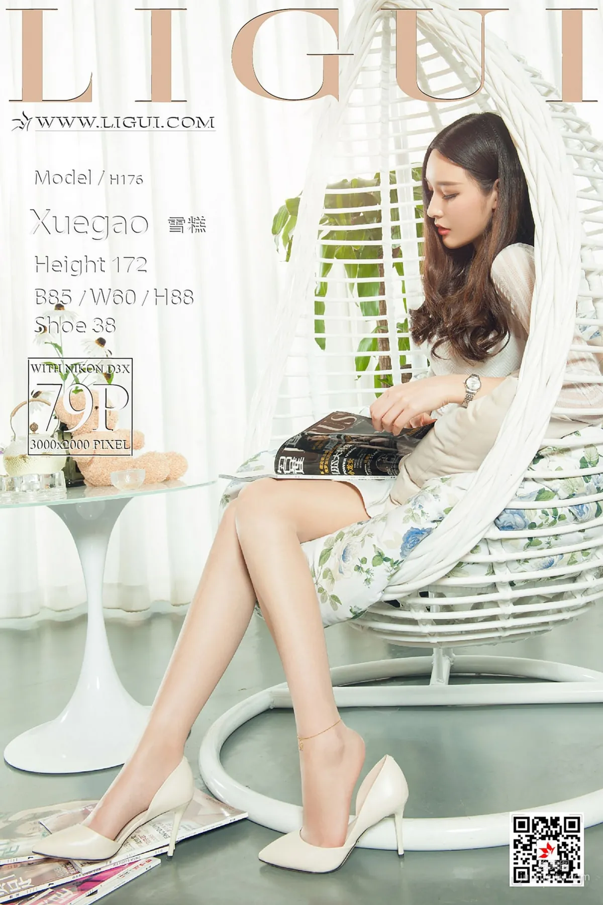 Mode 足模雪糕《吊篮椅丝足》 [丽柜Ligui] 写真集1