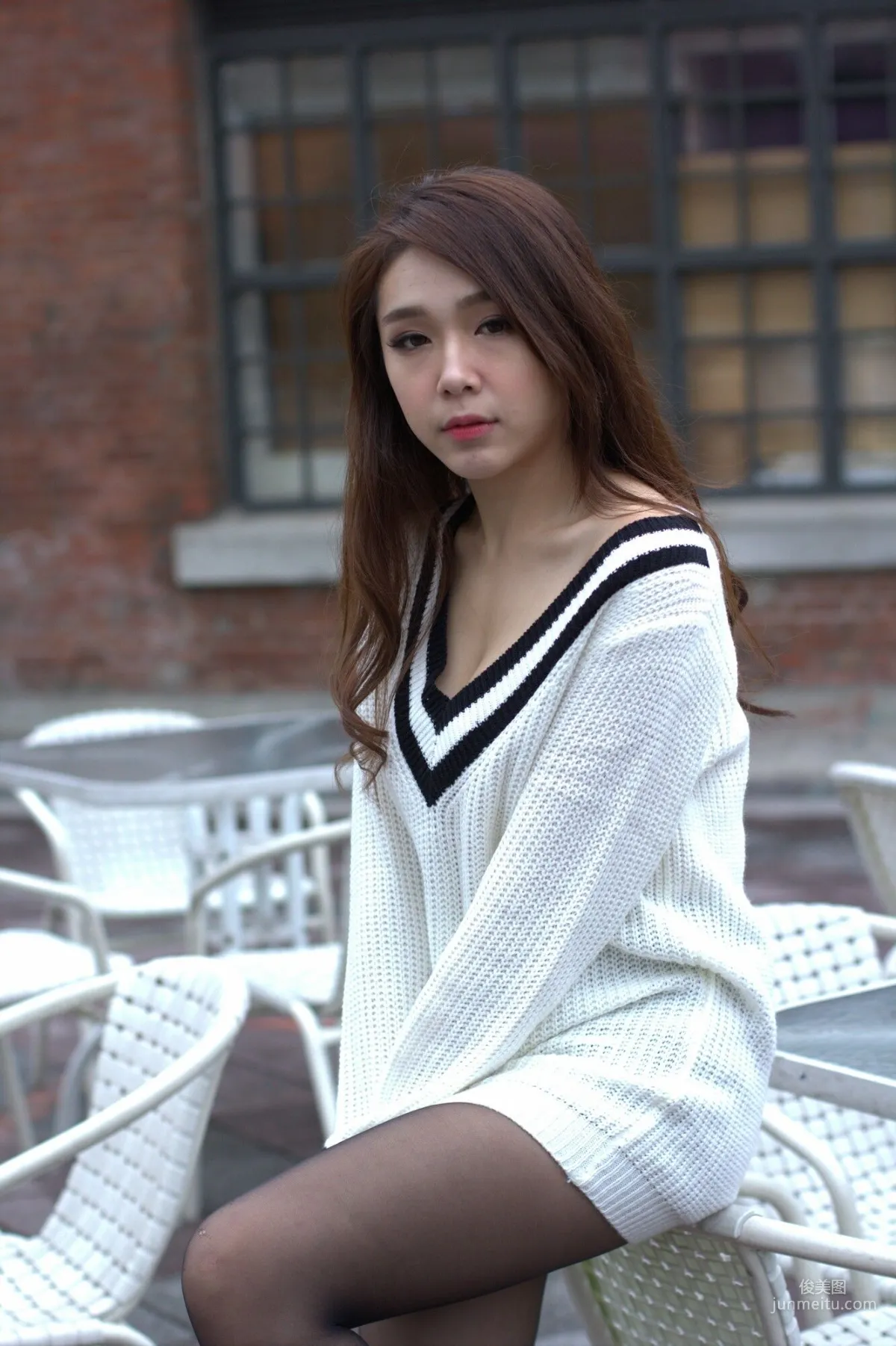 [台灣網紅美女] Baby66 黑絲街拍 寫真集 33