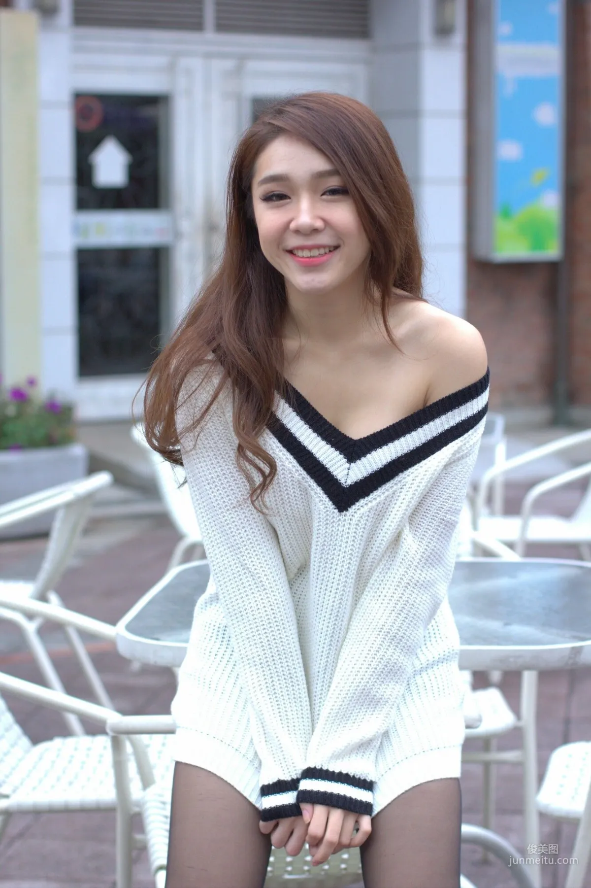 [台灣網紅美女] Baby66 黑絲街拍 寫真集 41