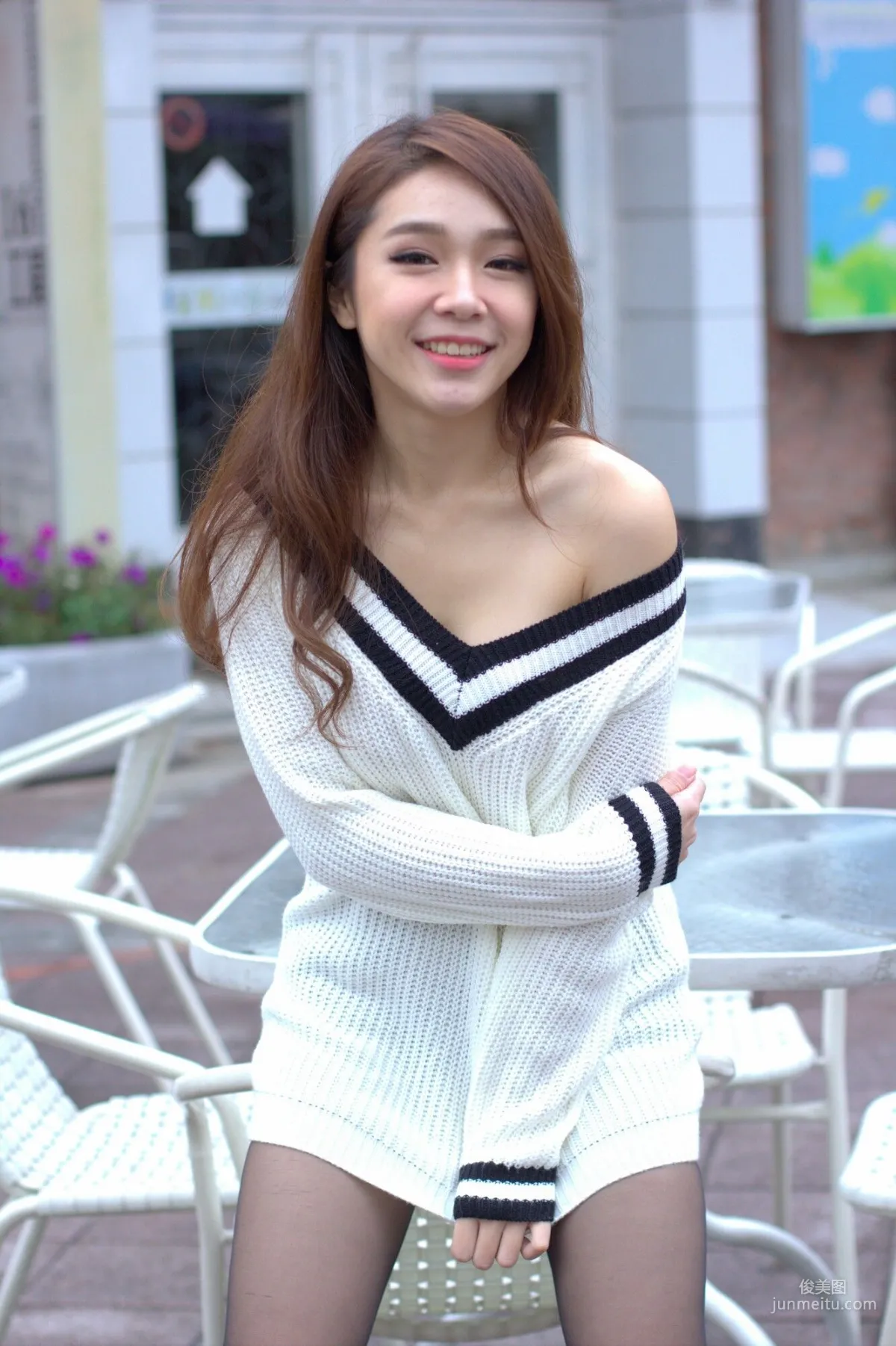 [台灣網紅美女] Baby66 黑絲街拍 寫真集 42