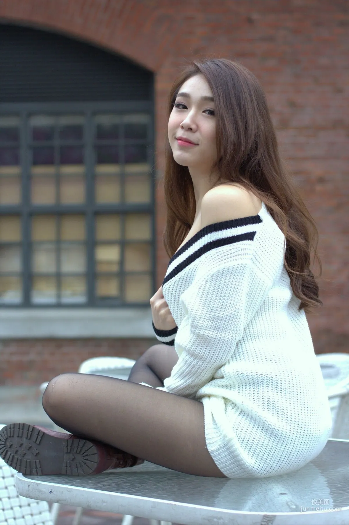 [台灣網紅美女] Baby66 黑絲街拍 寫真集 52