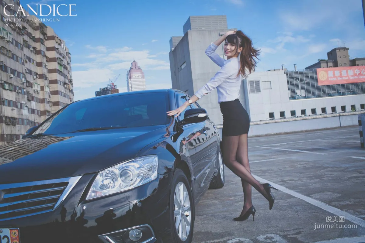 [台灣嫩模] 蔡譯心Candice《車外拍》 寫真集 31