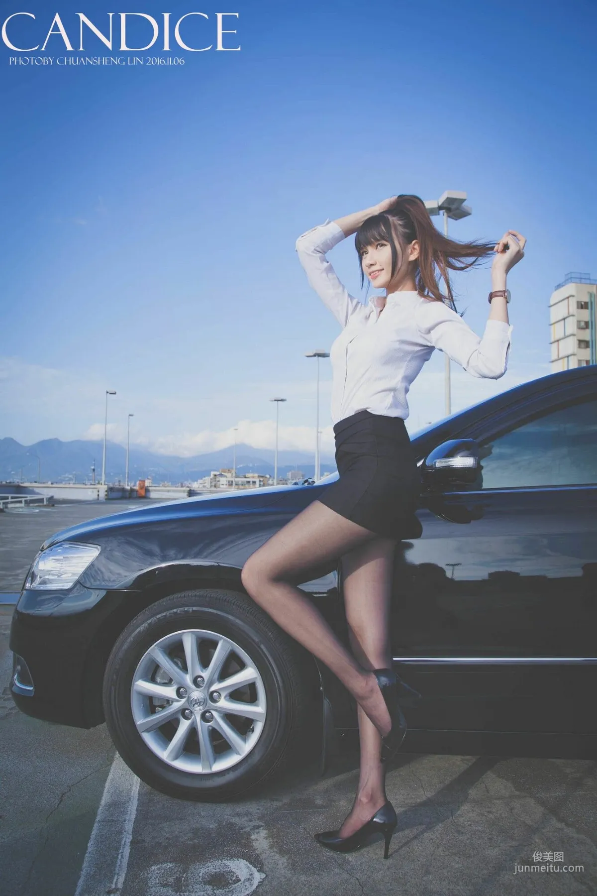 [台灣嫩模] 蔡譯心Candice《車外拍》 寫真集 34