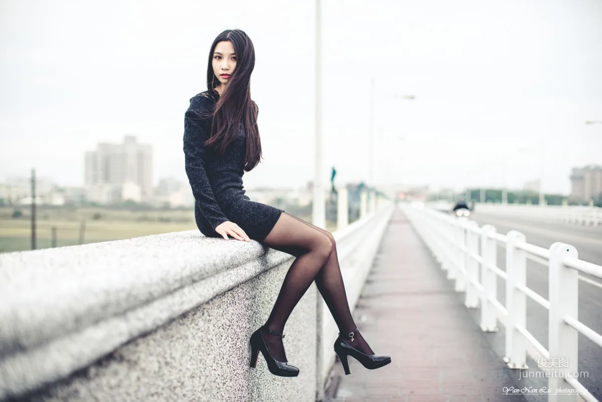 [台灣嫩模] Jenny《黑絲外拍》 寫真集 12