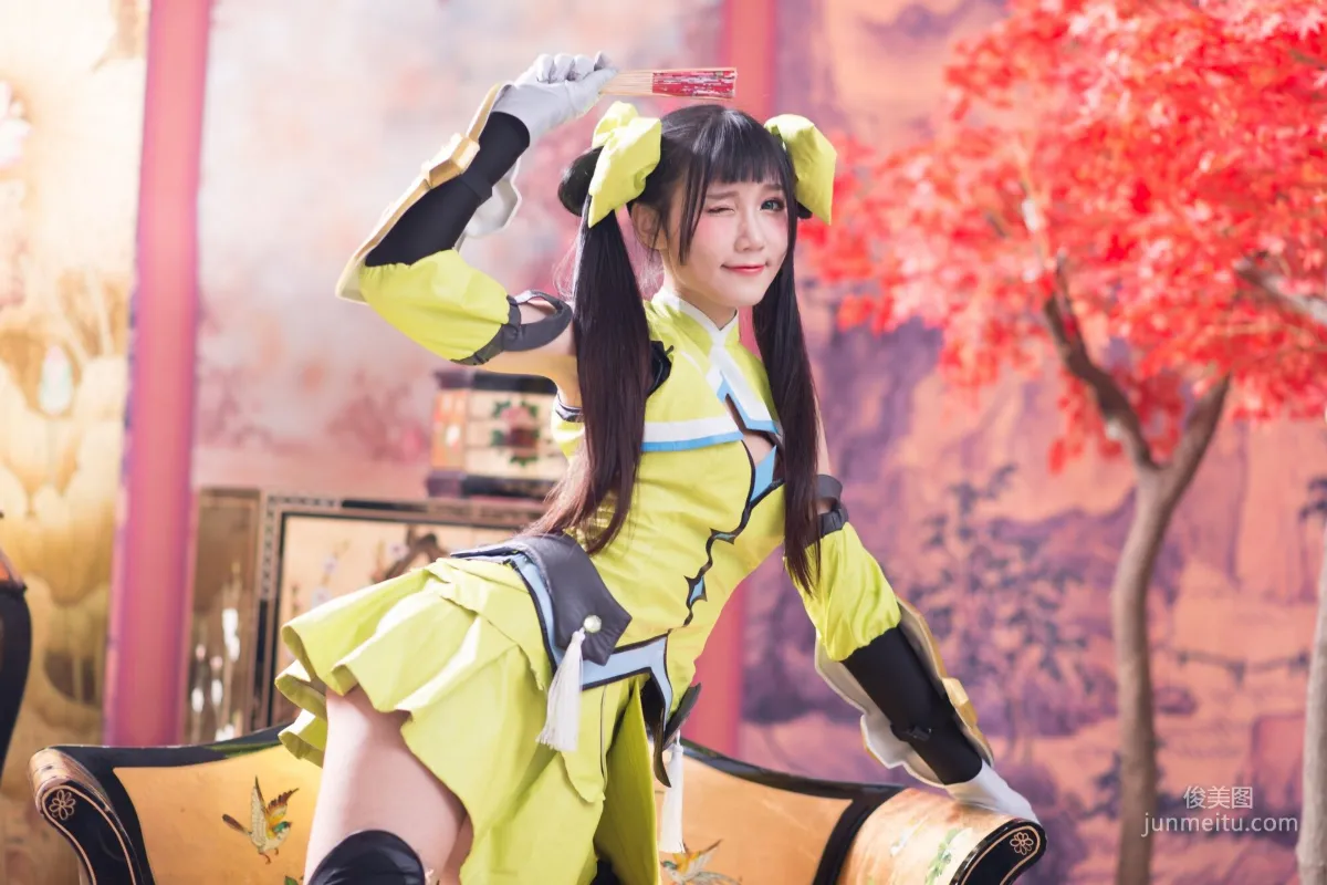 [台灣正妹] 喬喬兒《琴棚孫尚香 白絲》寫真集 11