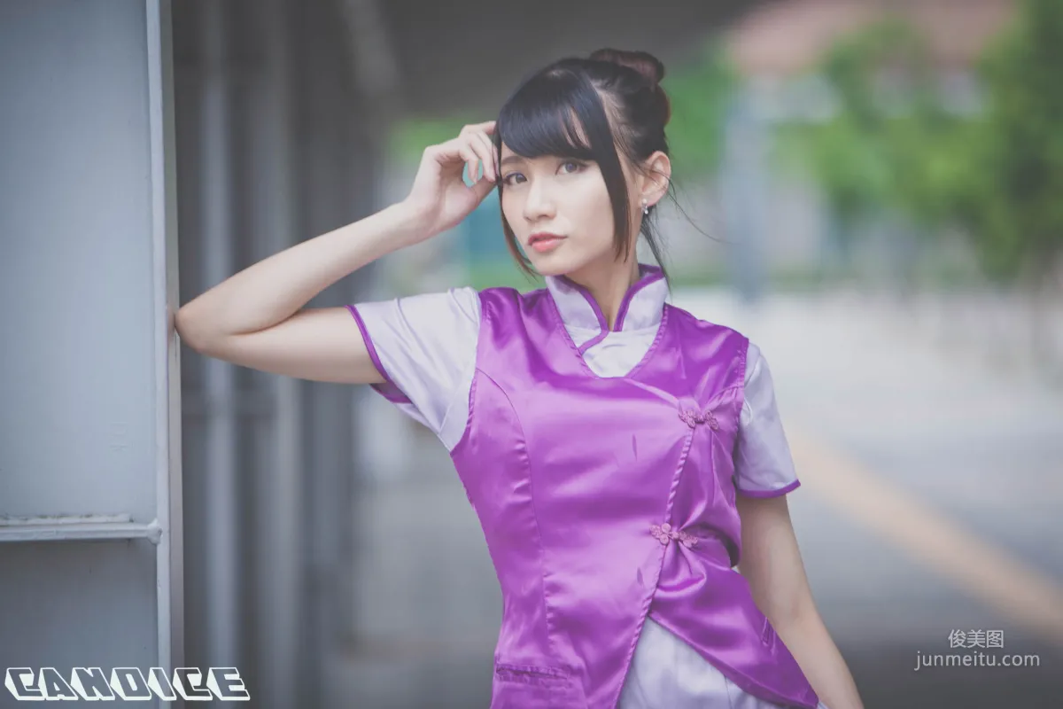 [台灣正妹] 蔡譯心Candice《空姐黑絲街拍》 寫真集 6