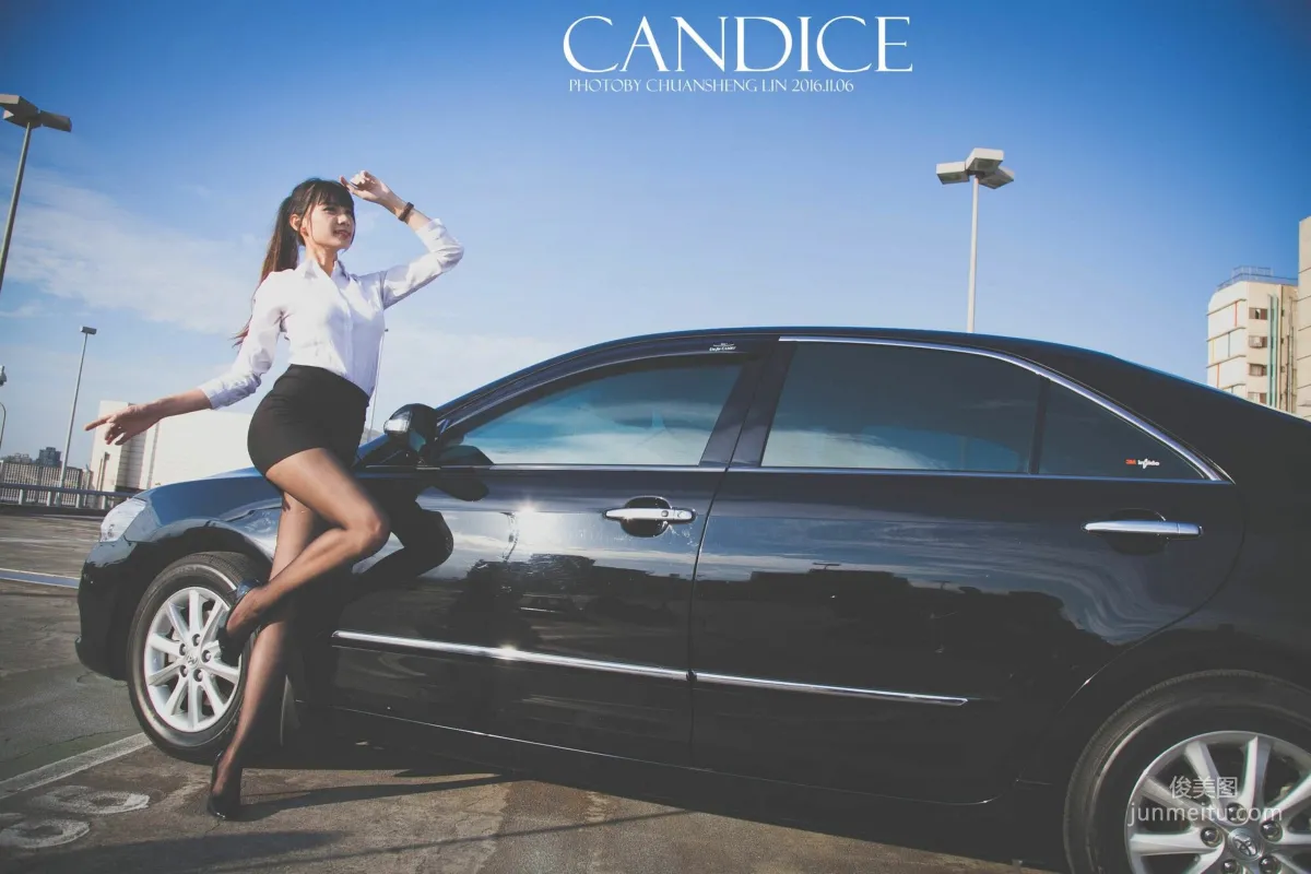 [台灣嫩模] 蔡譯心Candice《車外拍》 寫真集 42
