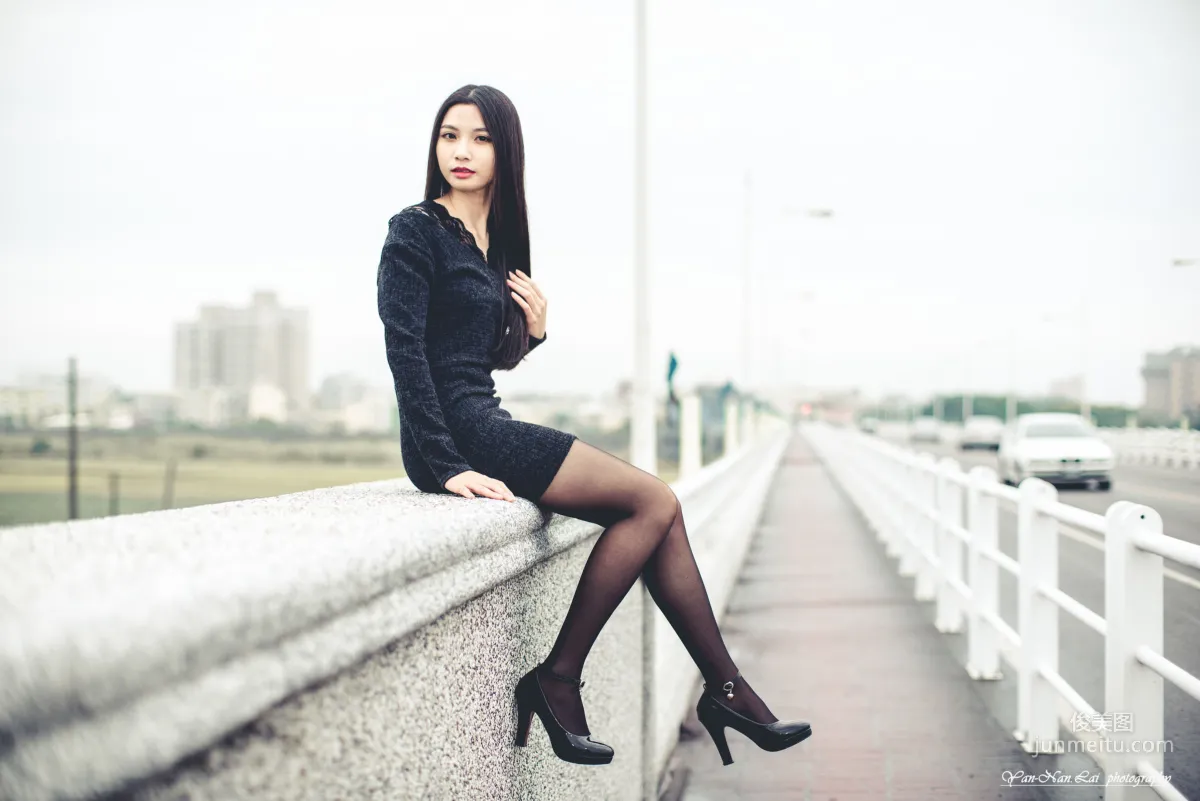 [台灣嫩模] Jenny《黑絲外拍》 寫真集 39