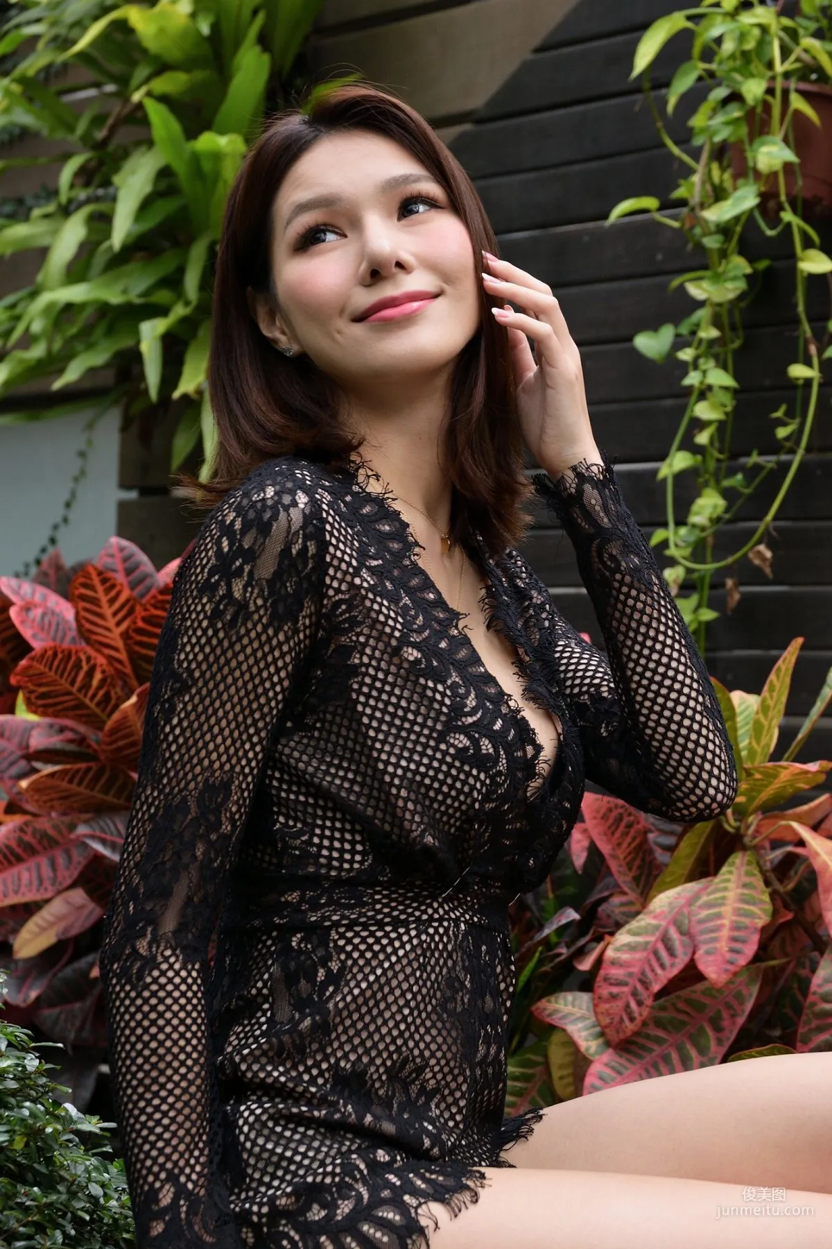 [台灣嫩模] Kate - 外拍黑色蕾絲系列 寫真集 47