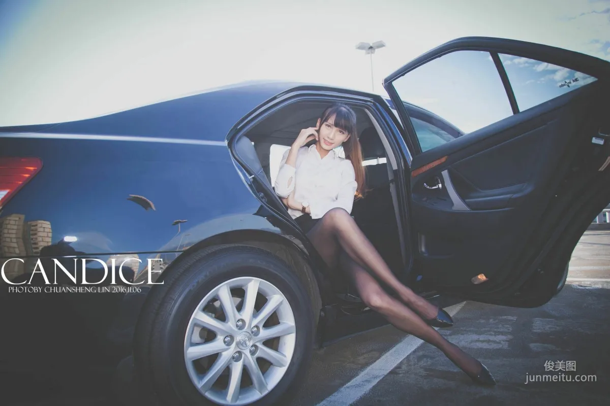 [台灣嫩模] 蔡譯心Candice《車外拍》 寫真集 49