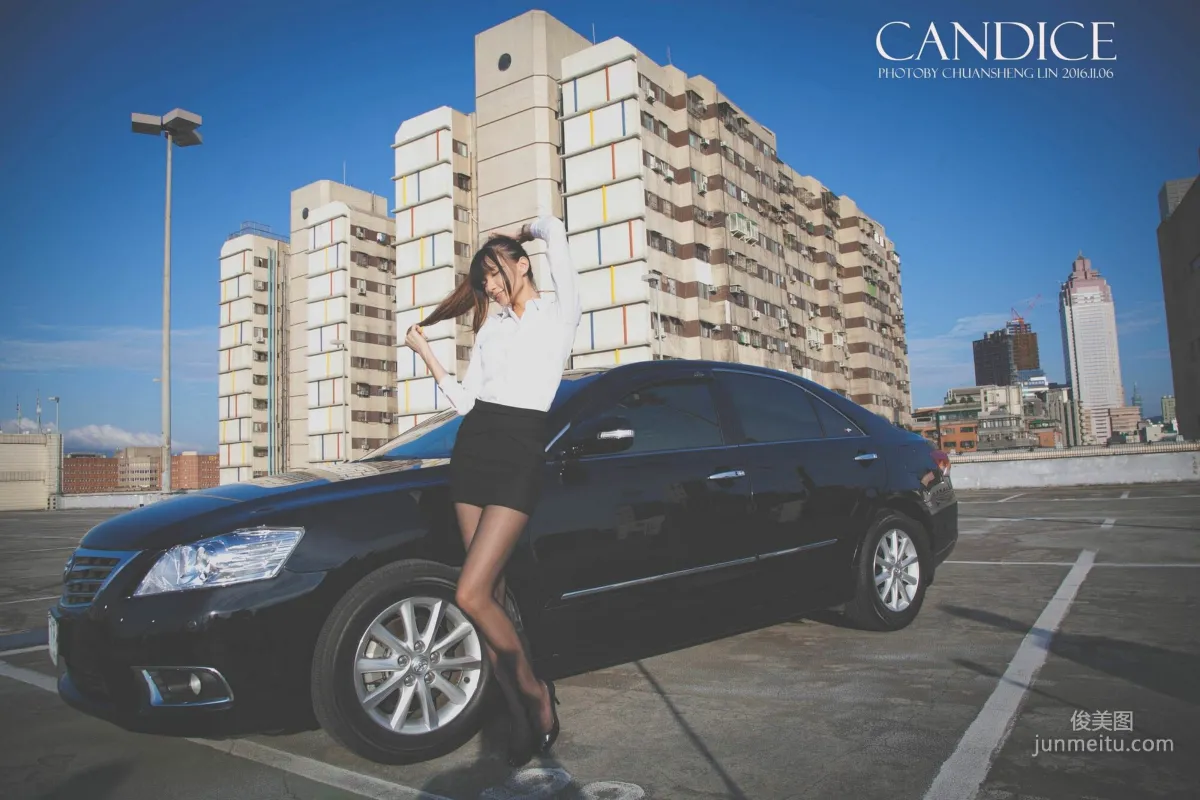 [台灣嫩模] 蔡譯心Candice《車外拍》 寫真集 41