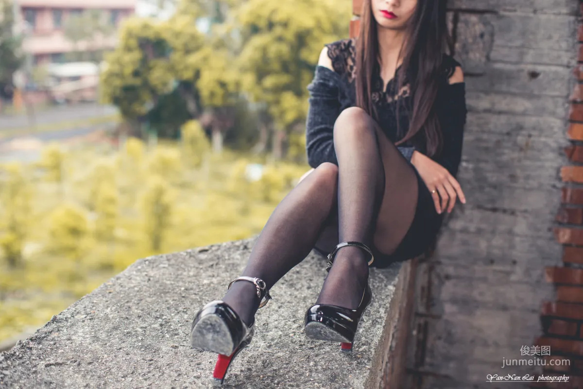 [台灣嫩模] Jenny《黑絲外拍》 寫真集 9