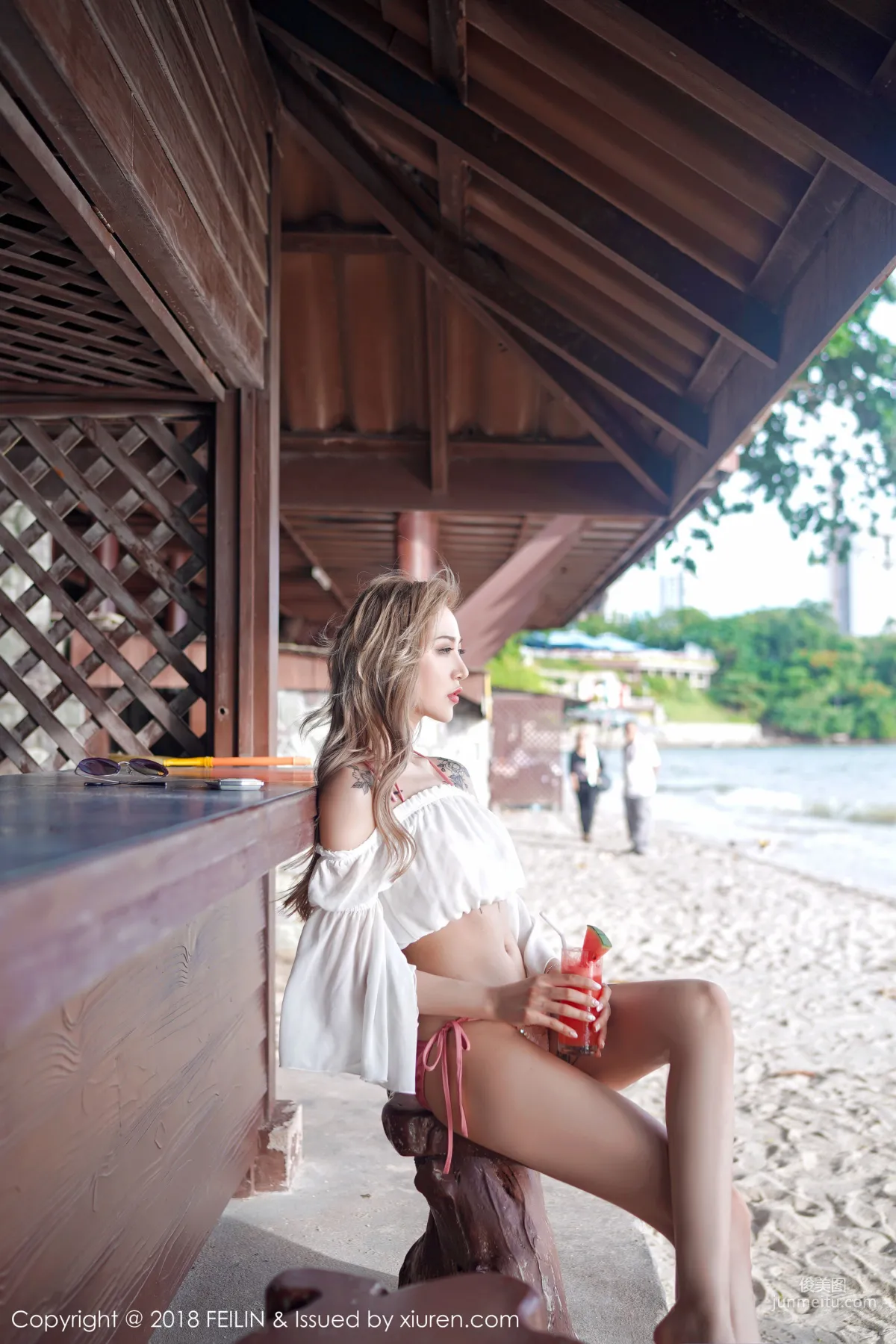 晗大大Via《比基尼湿身》 [嗲囡囡FEILIN] VOL.136 写真集14