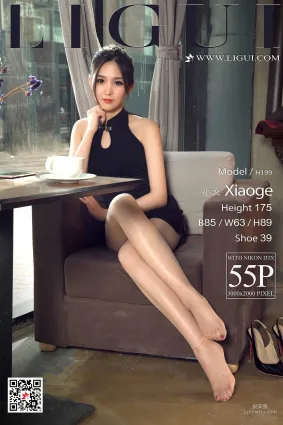 腿模小戈《優雅旗袍絲足》 [麗櫃LIGUI] 美腿絲足 寫真集