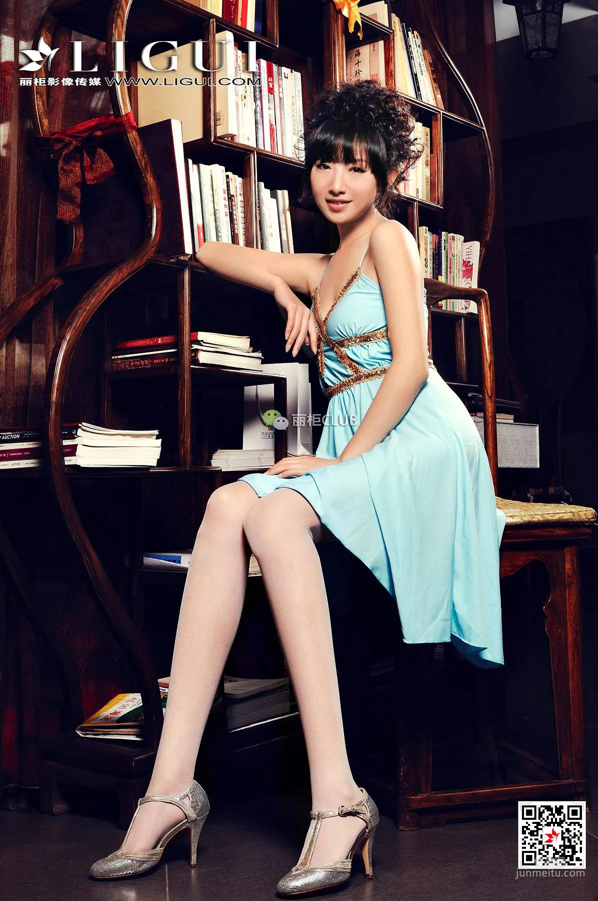 腿模劉鑰《古典美絲》 [麗櫃LIGUI] 絲襪美腿 寫真集 60