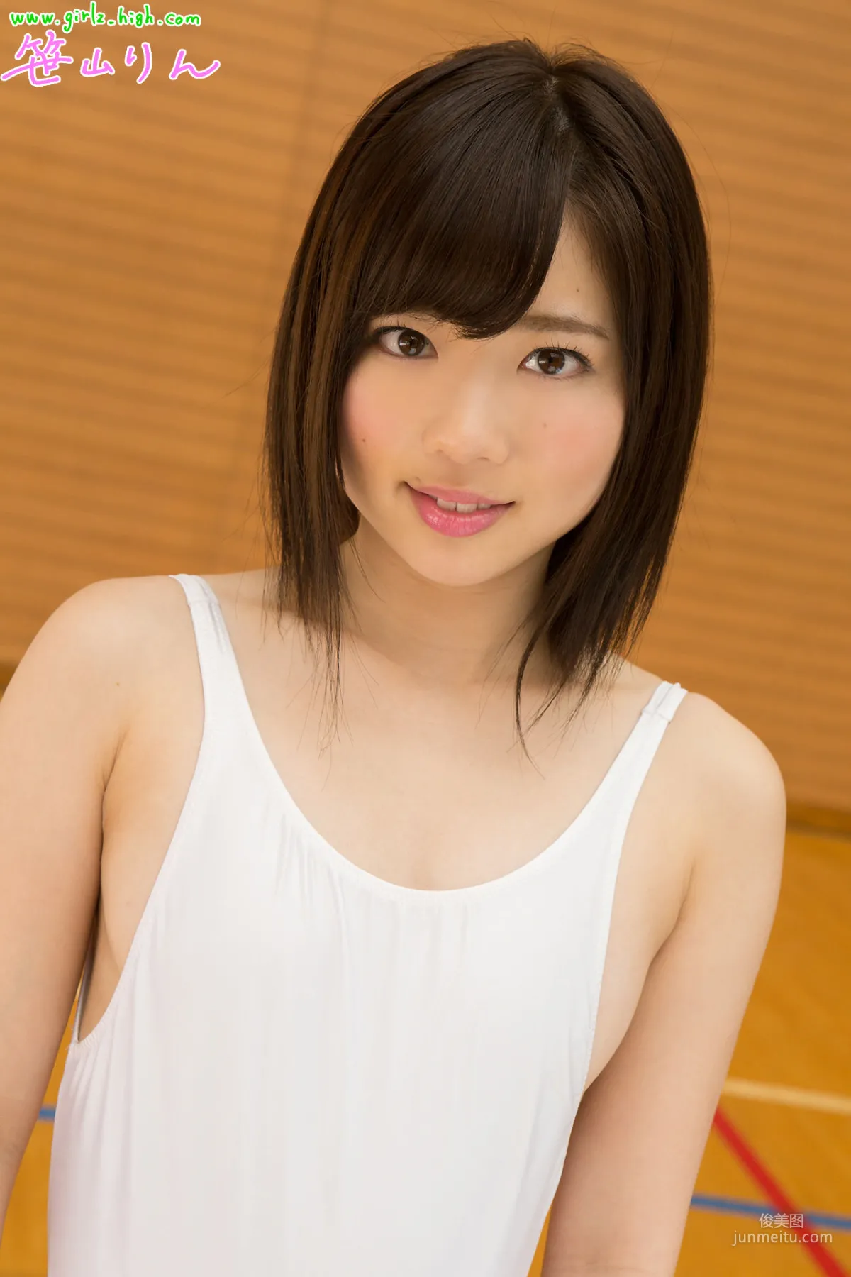 笹山りん《もうギリギりん！》白レオタードPart2 [Girlz-High] 写真集9