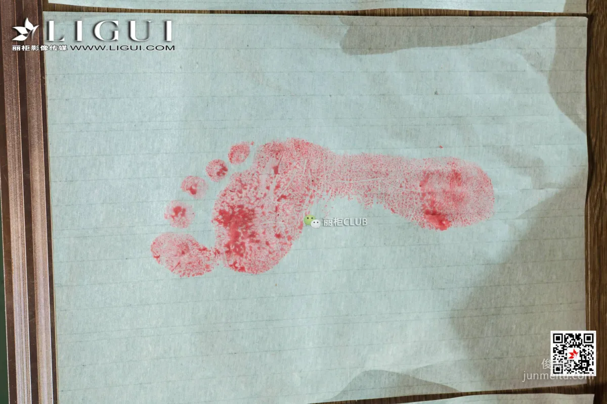 腿模果兒《古典黑絲旗袍絲足》 [麗櫃LIGUI] 網絡麗人 寫真集 53