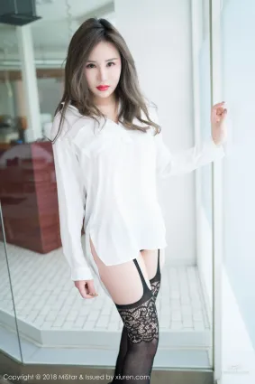 小奶昔Kyra《白襯衫黑絲吊襪》 [魅妍社MiStar] VOL.228 寫真集
