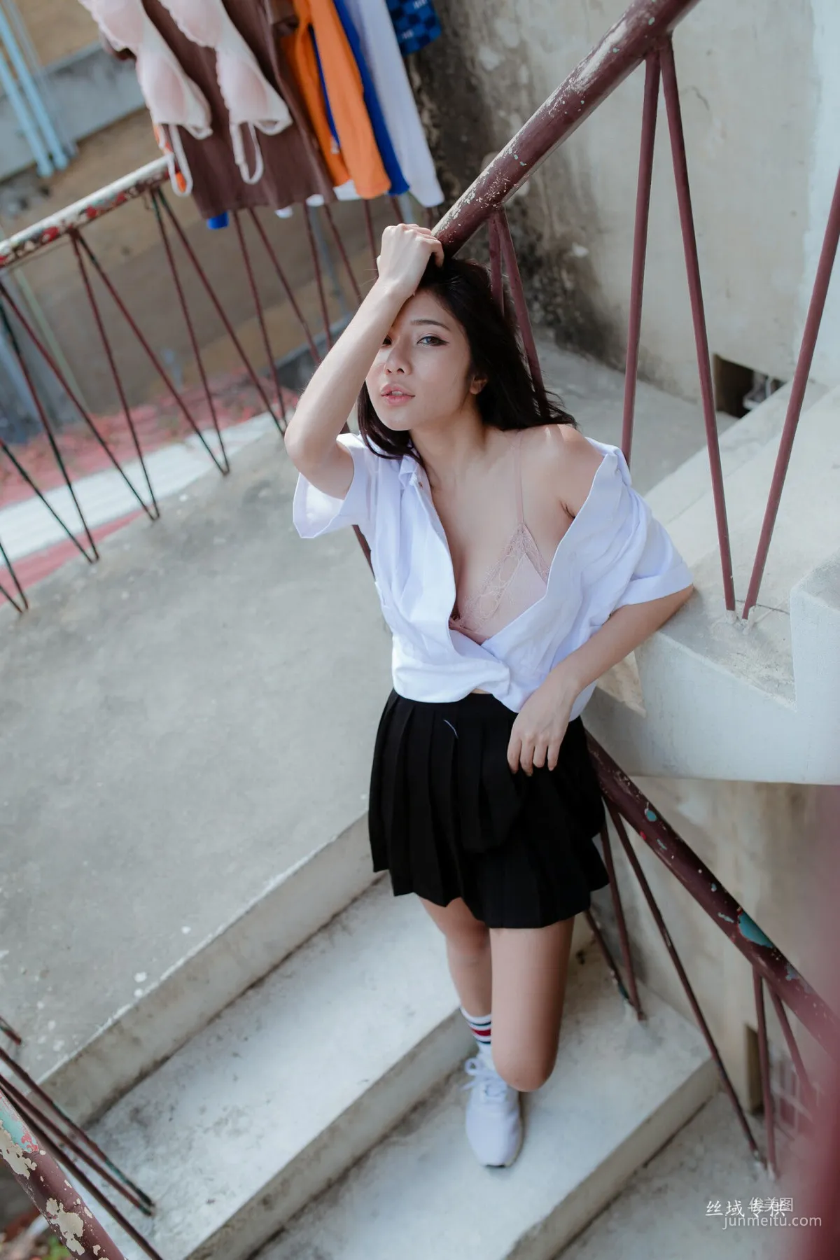 [台灣正妹] 沈綺綺《水手服內衣外拍》 寫真集 55