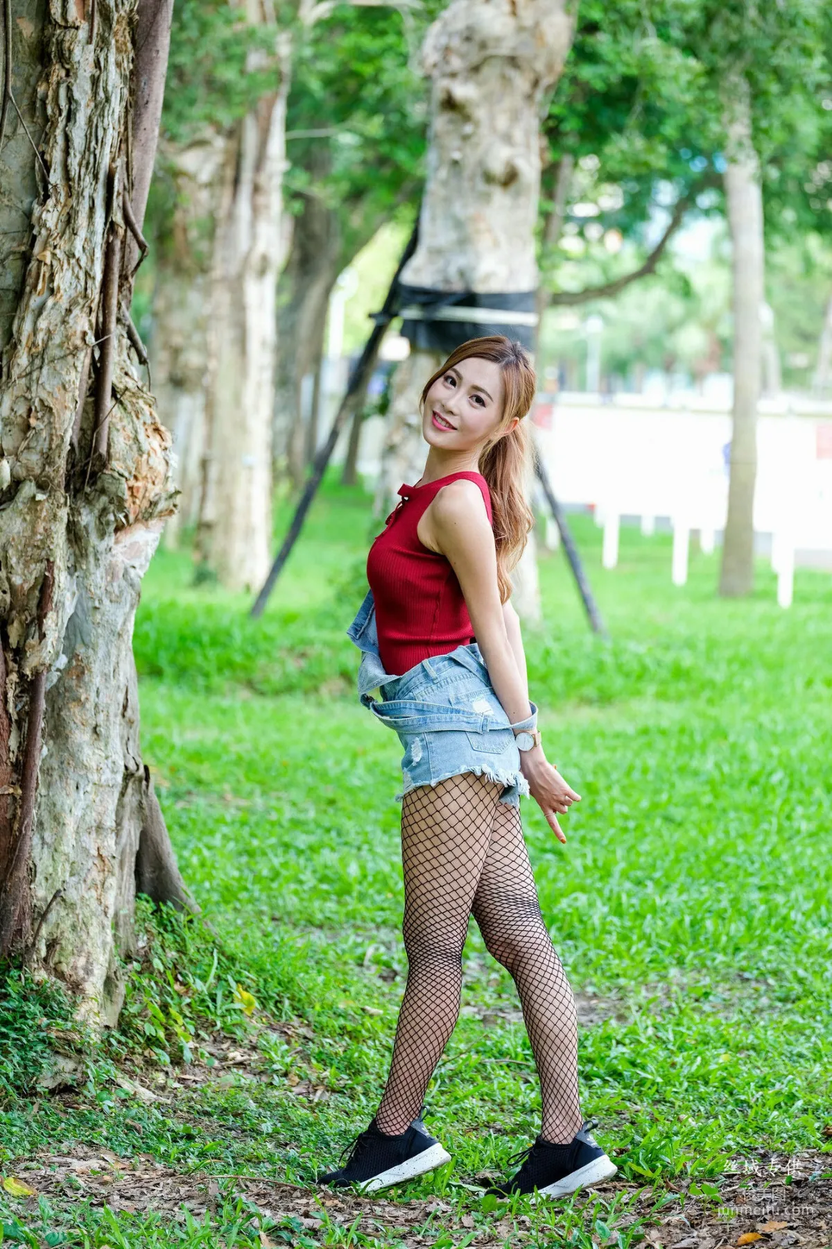 [台灣正妹] 黃艾比《外拍服裝》網襪系列 寫真集 76