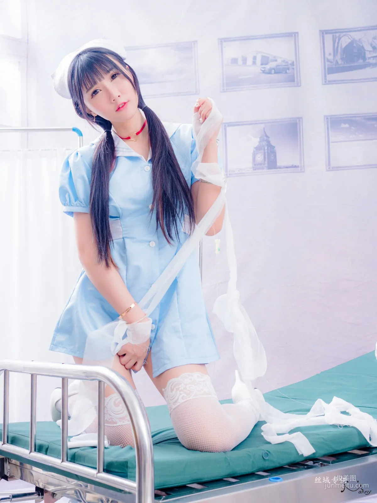 [台湾正妹] 喬喬兒《粉蓝護士風》 写真集24