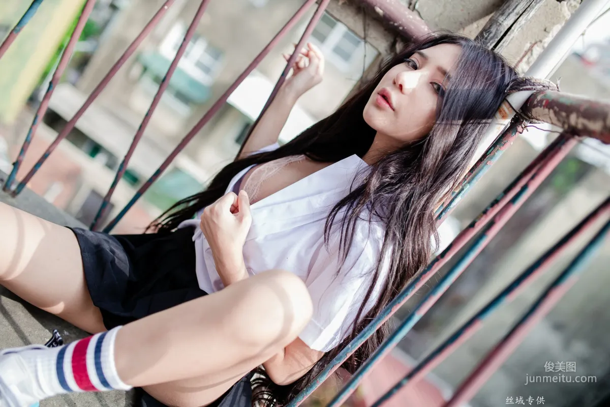 [台灣正妹] 沈綺綺《水手服內衣外拍》 寫真集 45