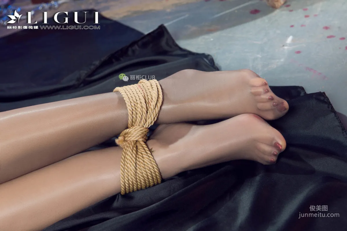 腿模筱筱《護士捆綁》 [麗櫃Ligui] 美腿絲足寫真集 58