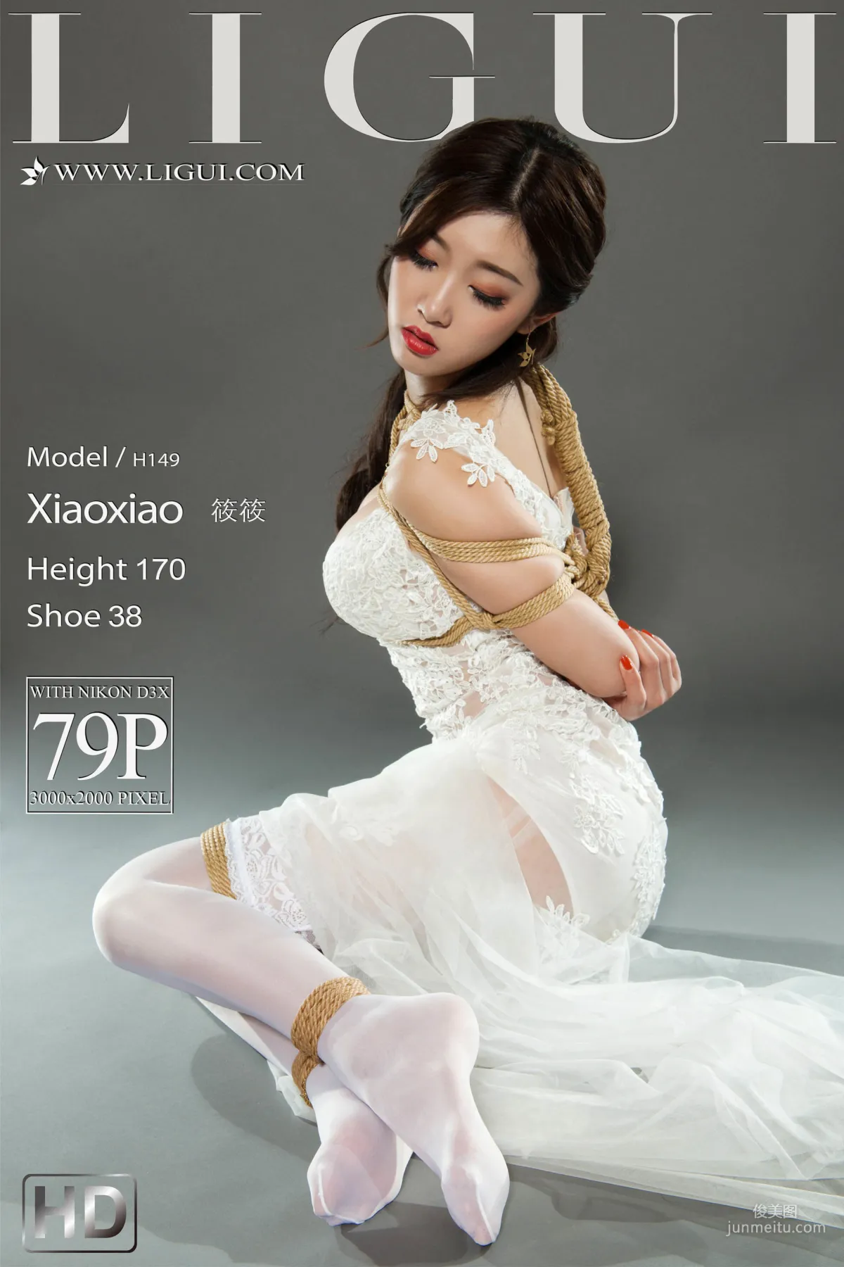 筱筱《蕾絲長裙美束》 [麗櫃Ligui] 美腿絲足寫真集 1