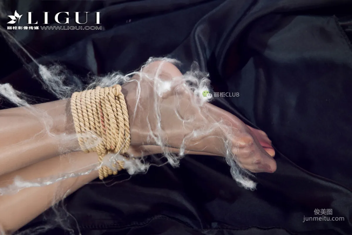 腿模筱筱《護士捆綁》 [麗櫃Ligui] 美腿絲足寫真集 80