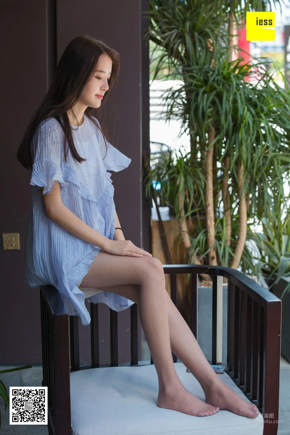 模特婉萍 《婉萍素雅風灰絲》[異思趣向IESS] 寫真集 21