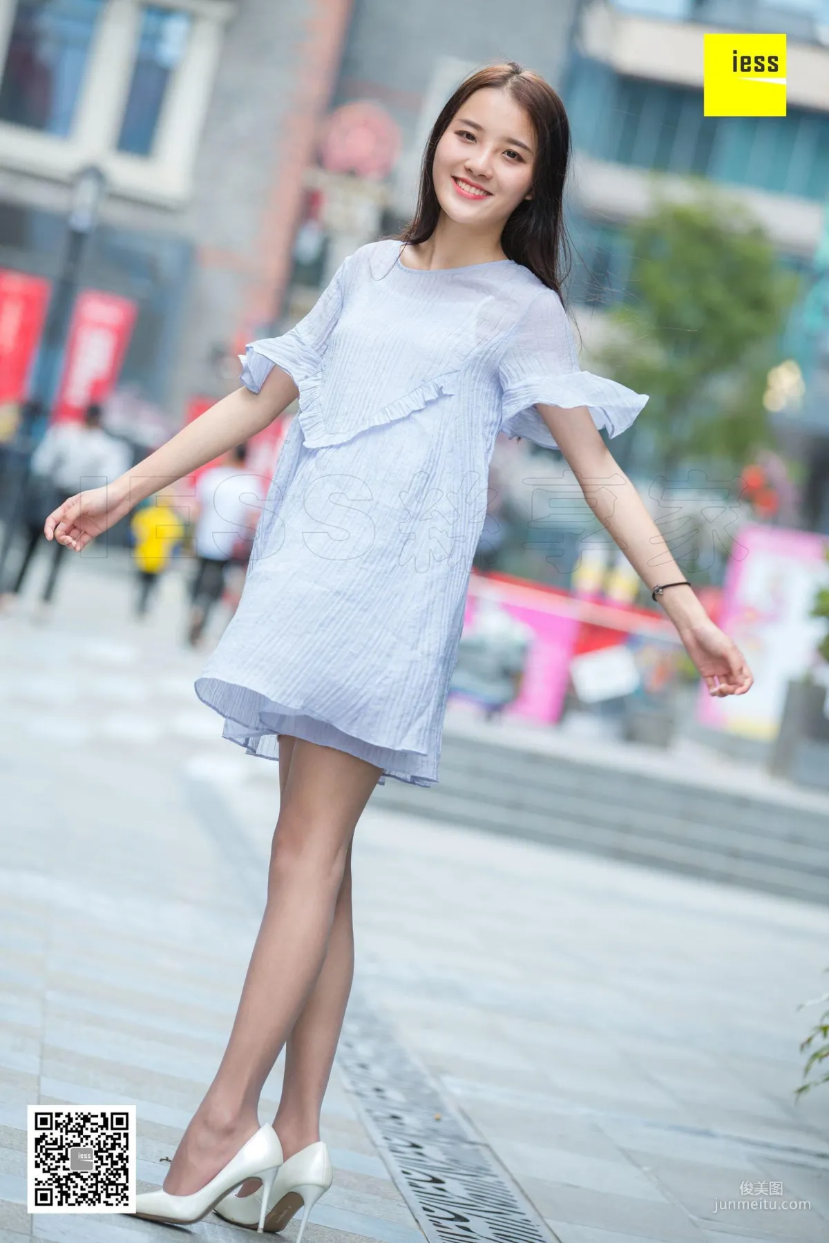 模特婉萍 《婉萍素雅風灰絲》[異思趣向IESS] 寫真集 94
