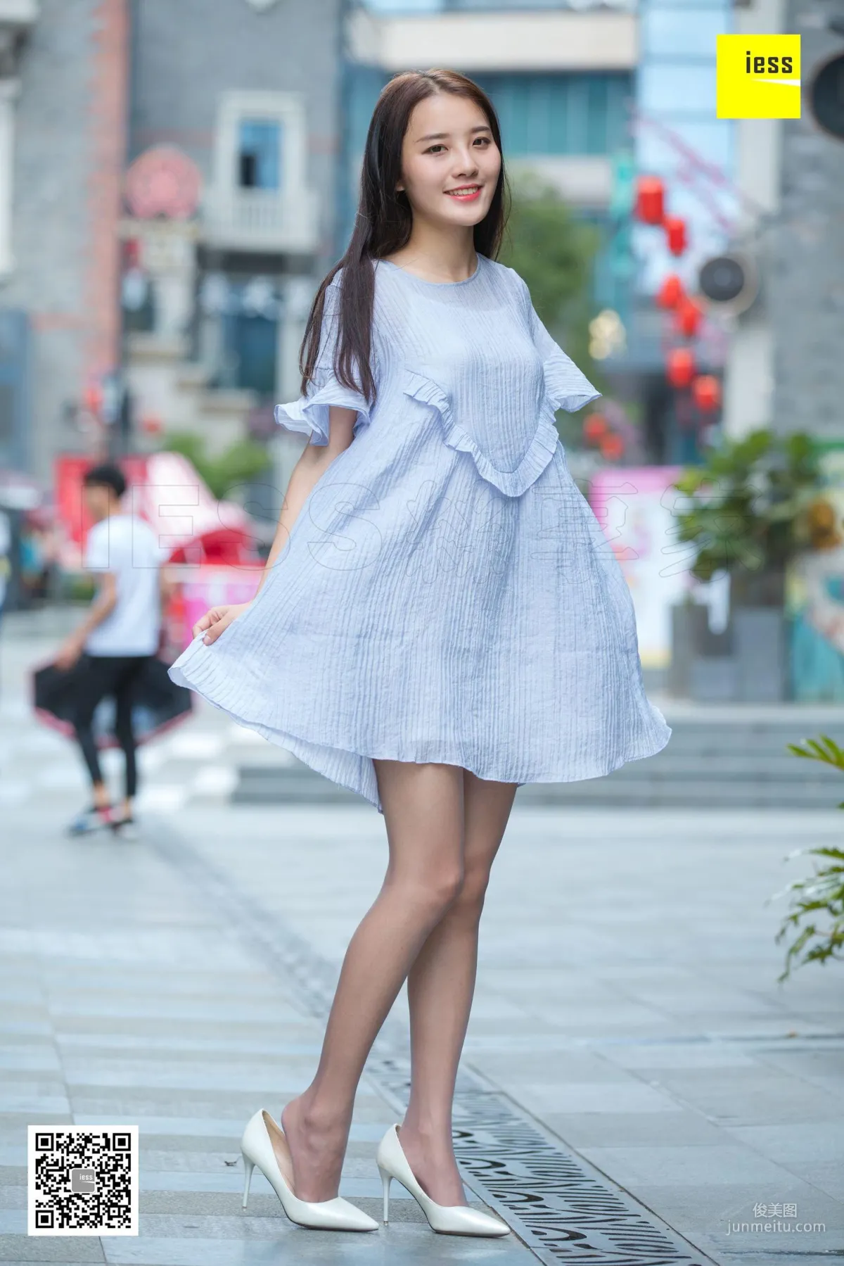 模特婉萍 《婉萍素雅風灰絲》[異思趣向IESS] 寫真集 90