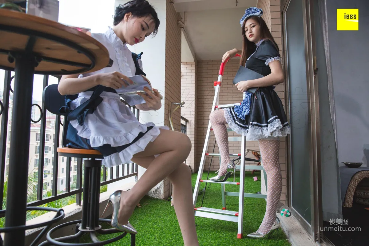 模特九妹&夢夢 《雙生女仆》[異思趣向IESS] 寫真集 56