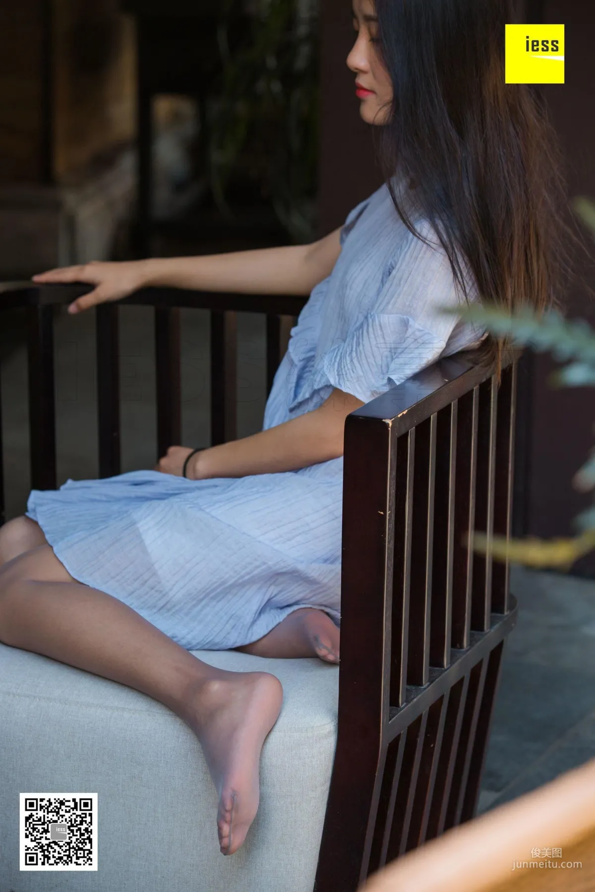 模特婉萍 《婉萍素雅風灰絲》[異思趣向IESS] 寫真集 13