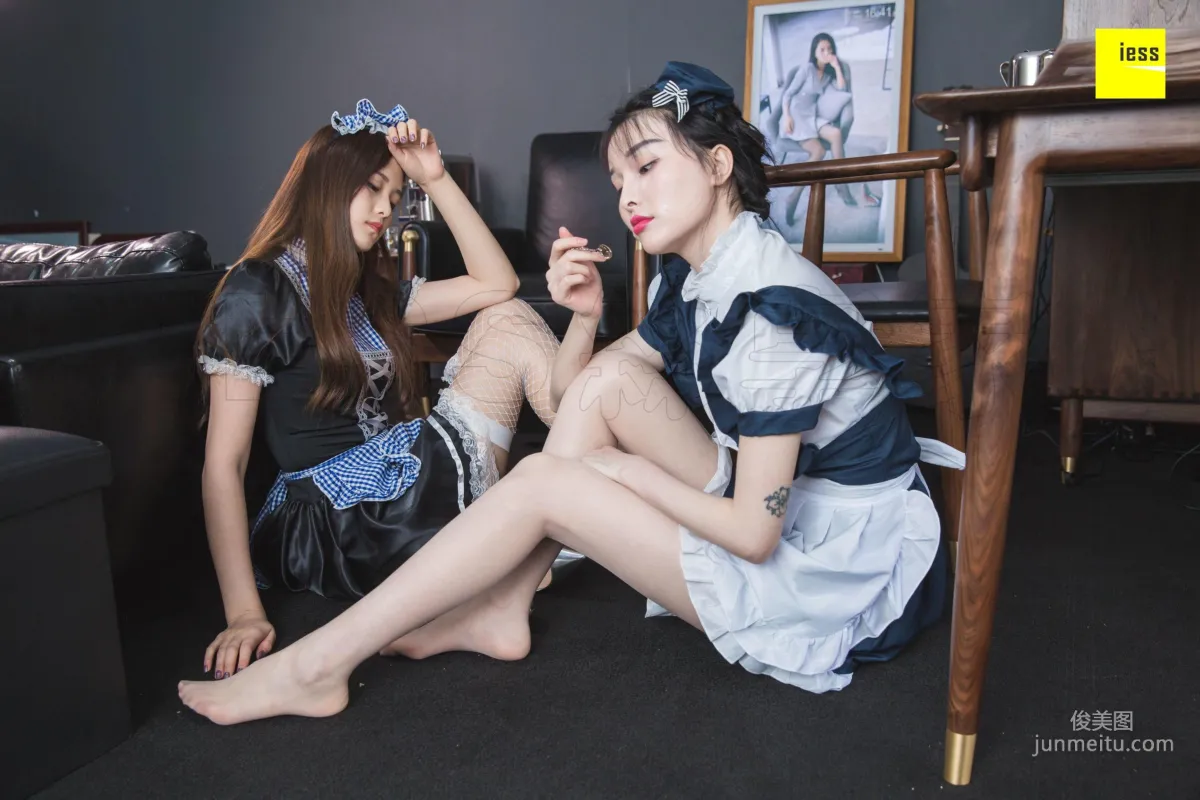 模特九妹&夢夢 《雙生女仆》[異思趣向IESS] 寫真集 52