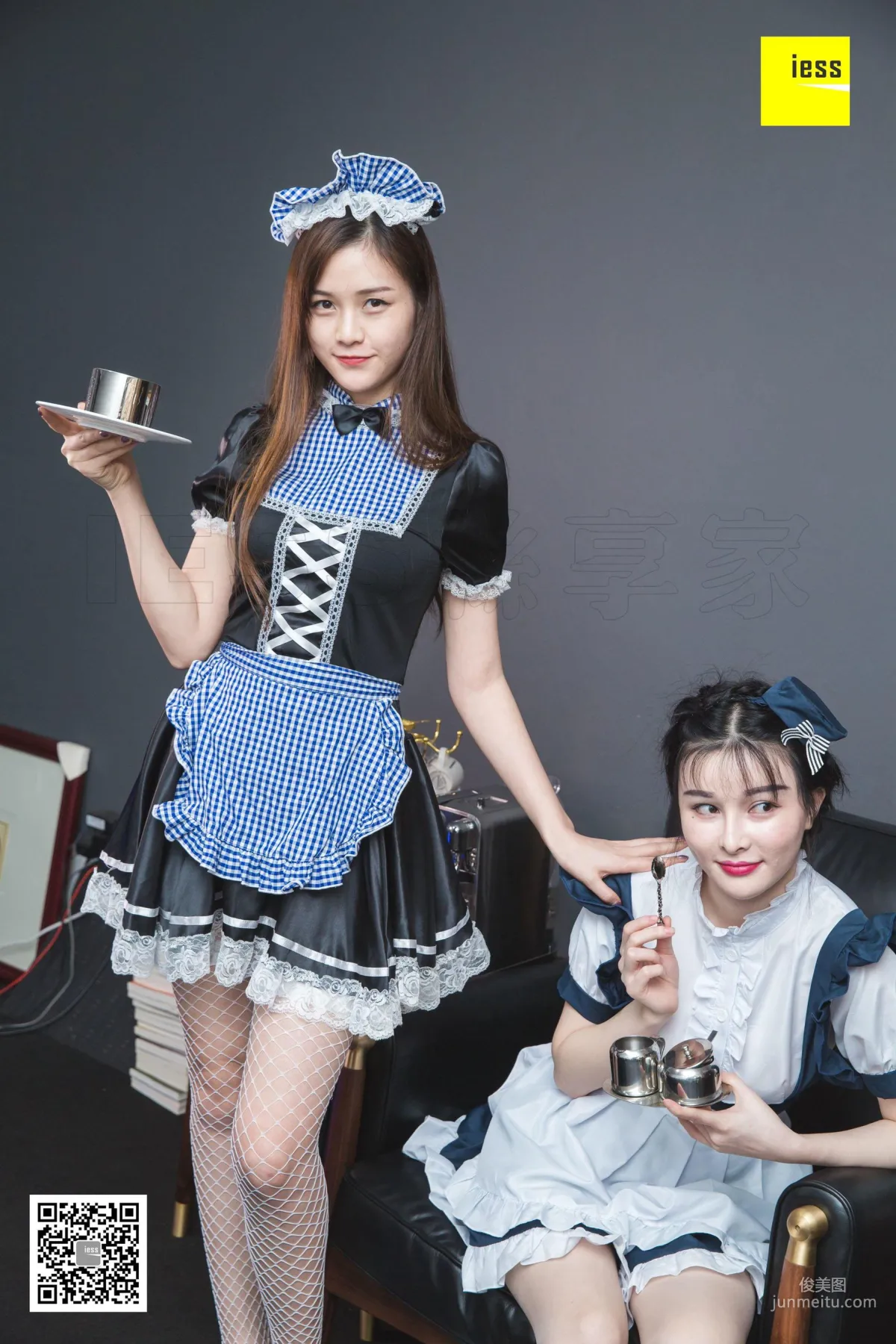 模特九妹&夢夢 《雙生女仆》[異思趣向IESS] 寫真集 27