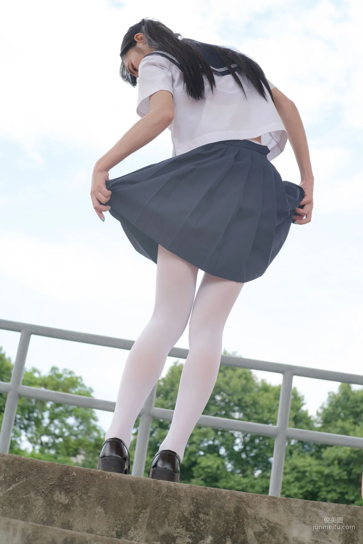 《高中女生JK白絲外拍》 [森蘿财團] BETA-004 寫真集 81